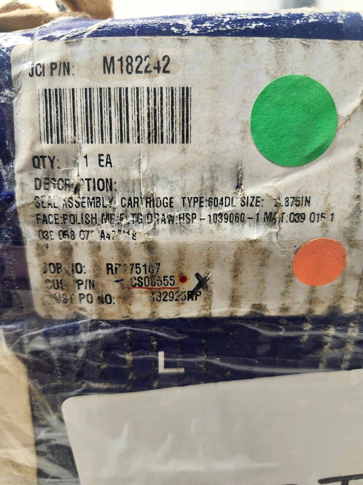 NEW IN BOX JOHN CRANE SEAL ASSEMBLY CARTRIDGE HSP1039060-1