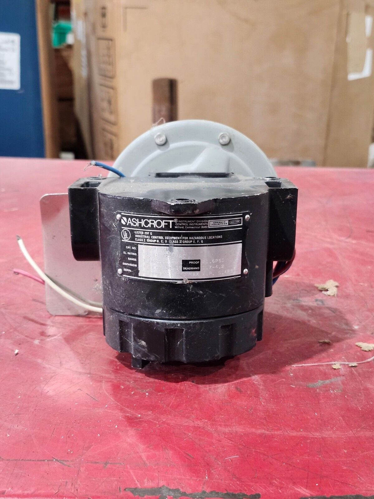 USED ASHCROFT DIFFERENTIAL PRESSURE SWITCH D722T RANGE 150H20D