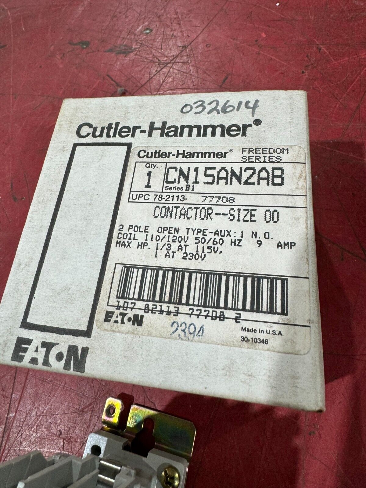 NEW IN BOX CUTLER HAMMER CONTACTOR CN15AN2AB