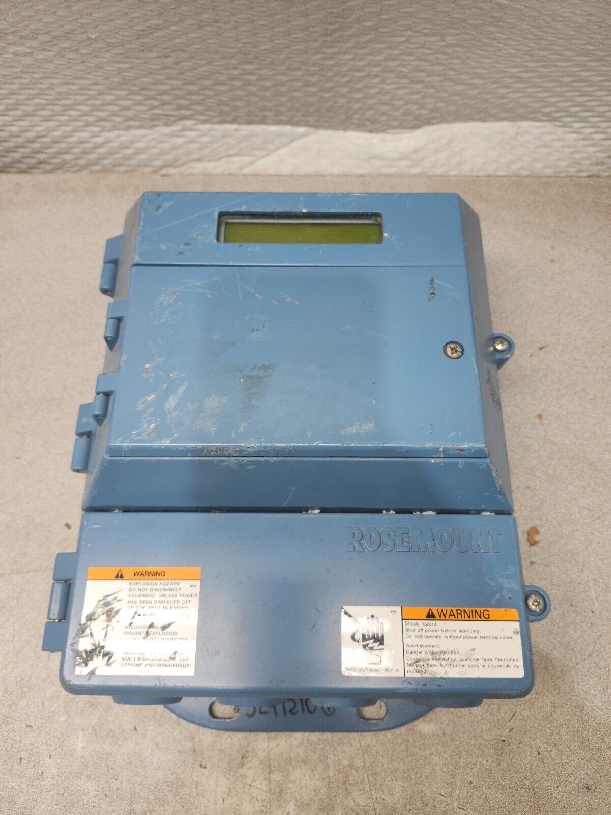 USED ROUSEMOUNT MAGNETIC FLOW TRANSMITTER 8712HR12N0M4