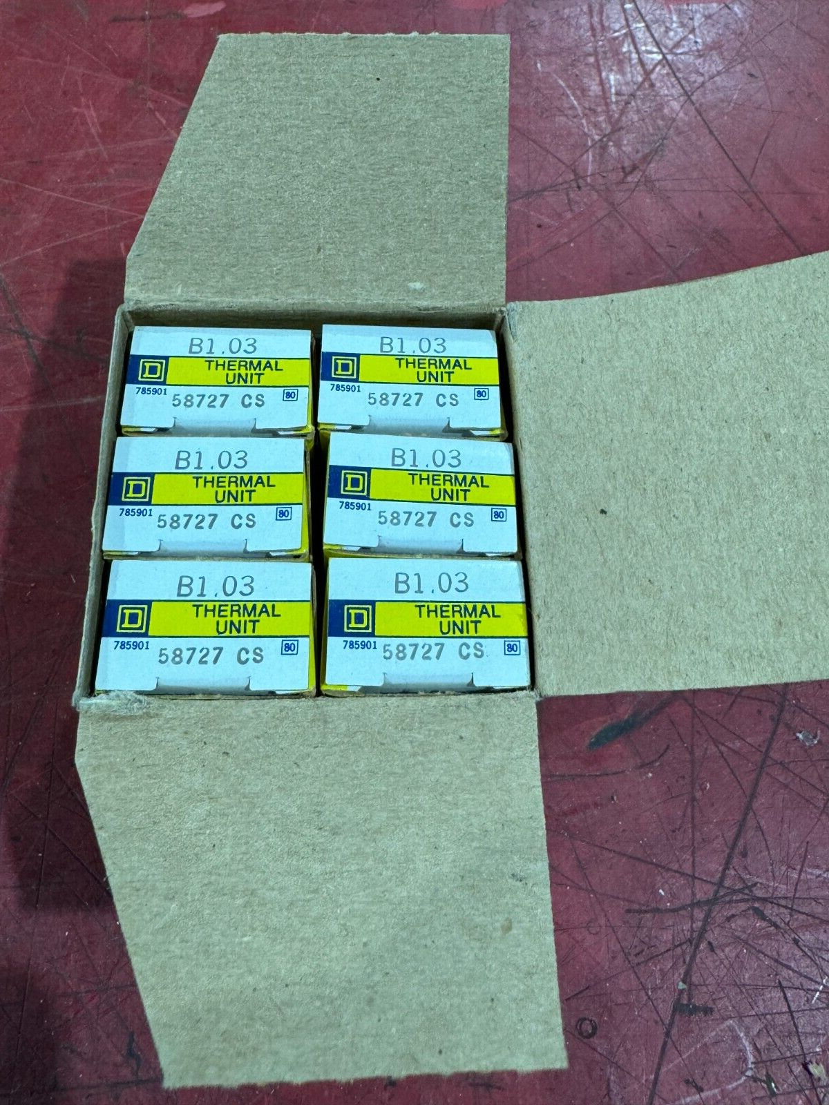 NEW IN BOX SQUARE D HEATER ELEMENT B1.03 LOT OF 6
