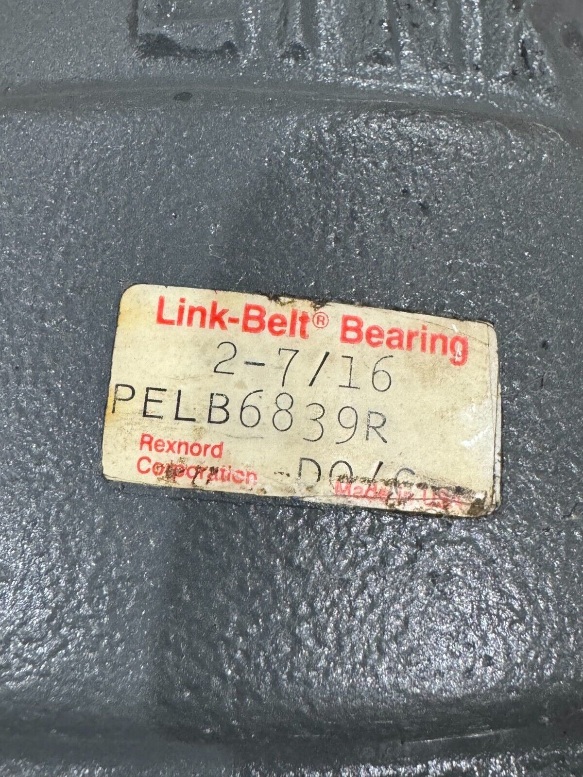 NEW LINK-BELT 2-BOLT PILLOW BLOCK BEARING HOUSING 2-7/16" BORE PELB6839R