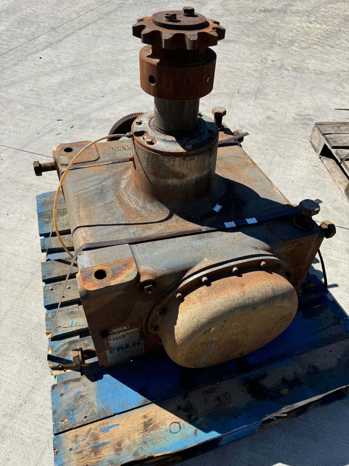 USED FALK 5DTC3-A ENCLOSED GEAR DRIVE SPEED REDUCER 63.30 RATIO 5DTC3A