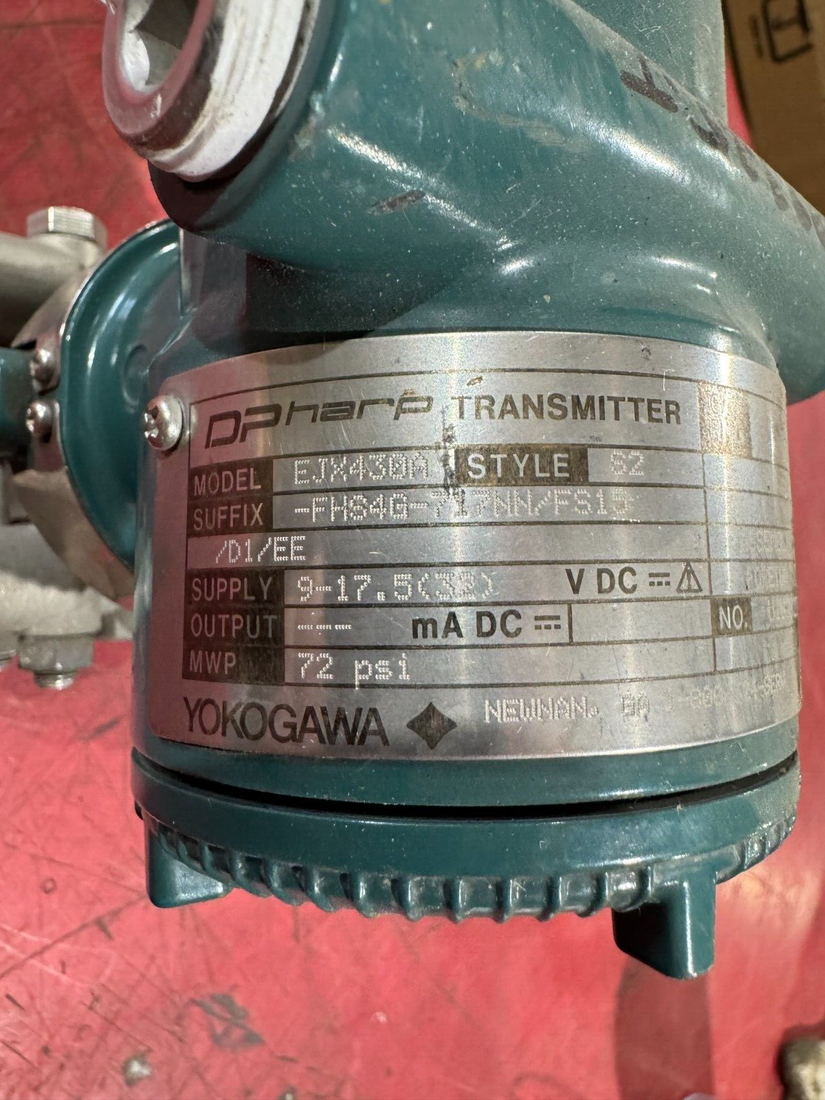 USED YOKOGAWA PRESSURE TRANSMITTER EJX430A -FHS4G-717NN/FS15 STYLE S2