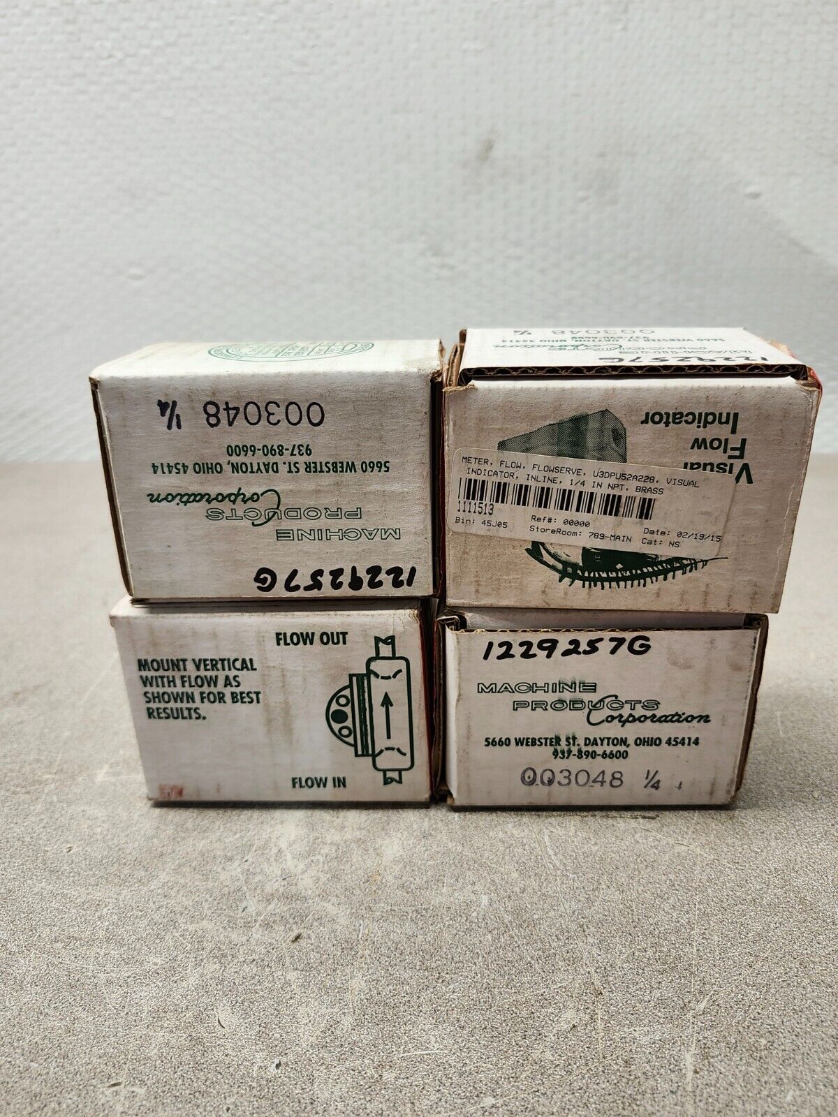 NEW IN BOX Machine Products visual flow indicator 1/4'' 003058