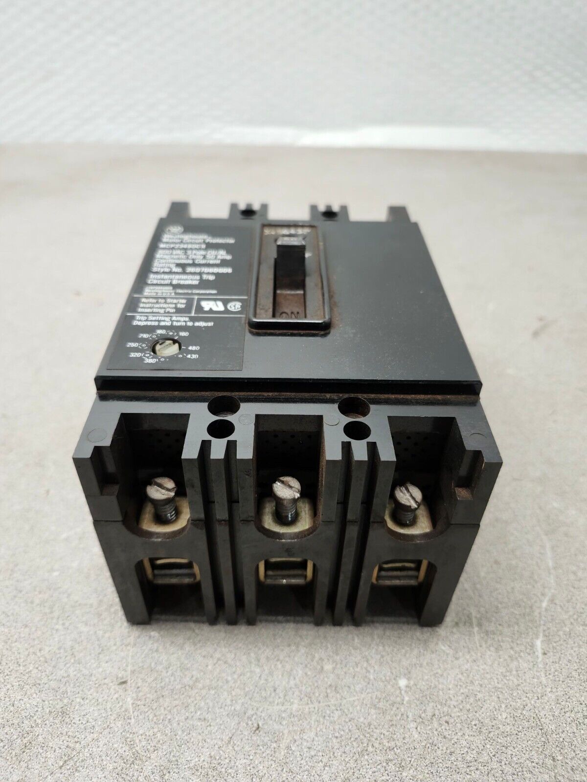 NEW IN BOX Westinghouse  50 Amp 600 VAC 3 Pole Circuit Breaker MCP23480CR