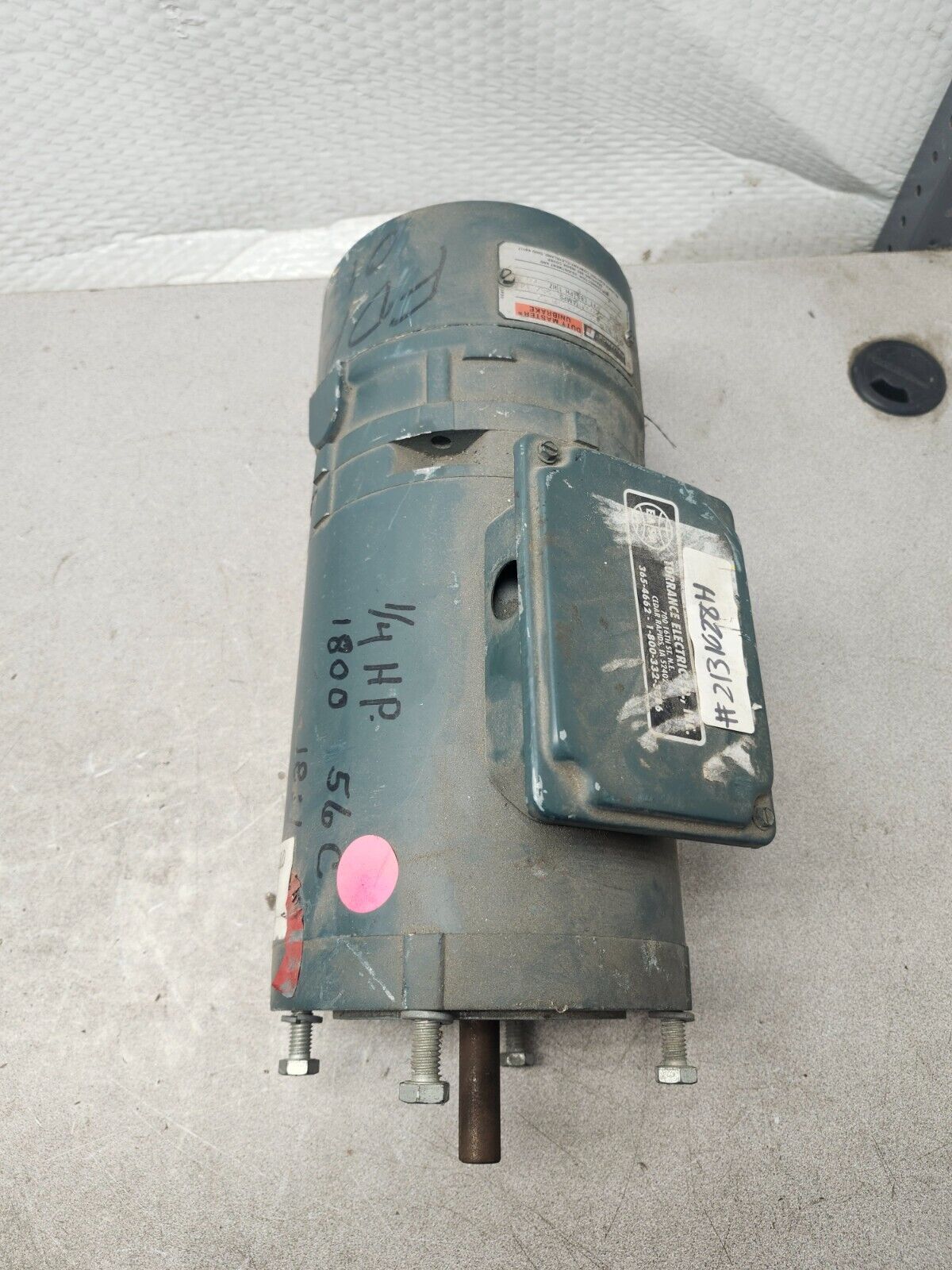 USED RELIANCE S-200 MOTOR HP 1/4 208-230V 60HZ PH 3 P56H5148U