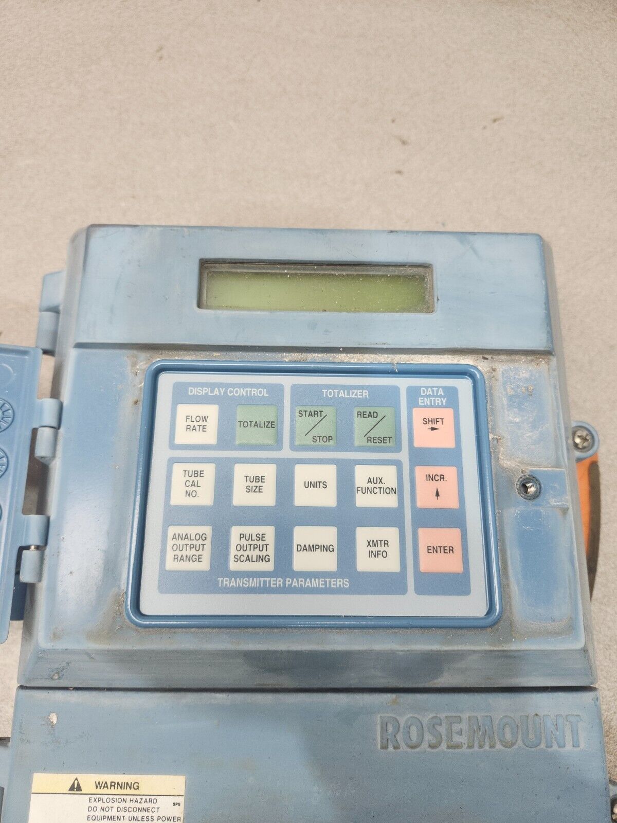 USED ROUSEMOUNT MAGNETIC FLOW TRANSMITTER 8712DR12N5