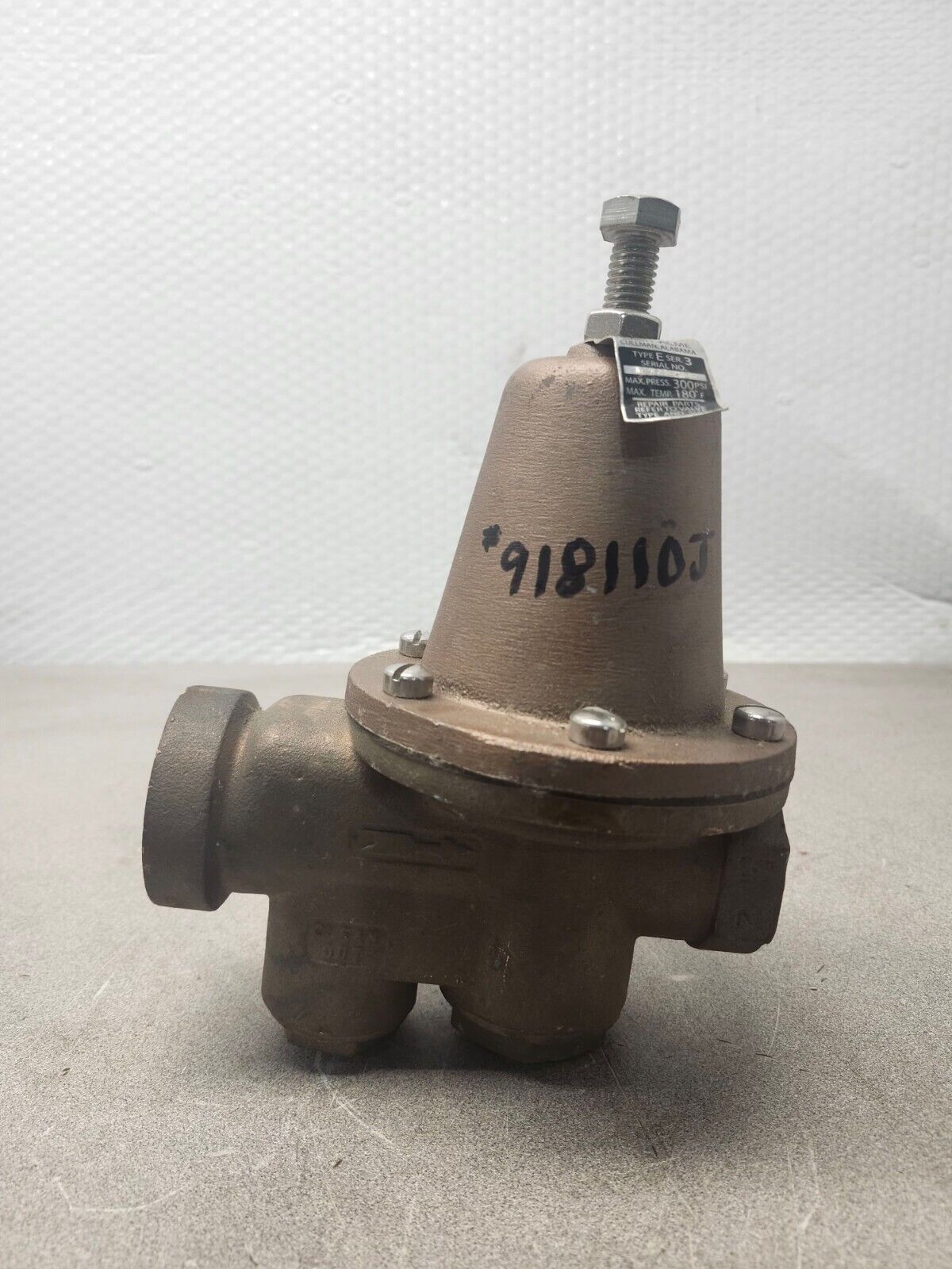 NEW Cash Acme Pressure Regulating Valve 300psi 3/4" TYPE E SER 3