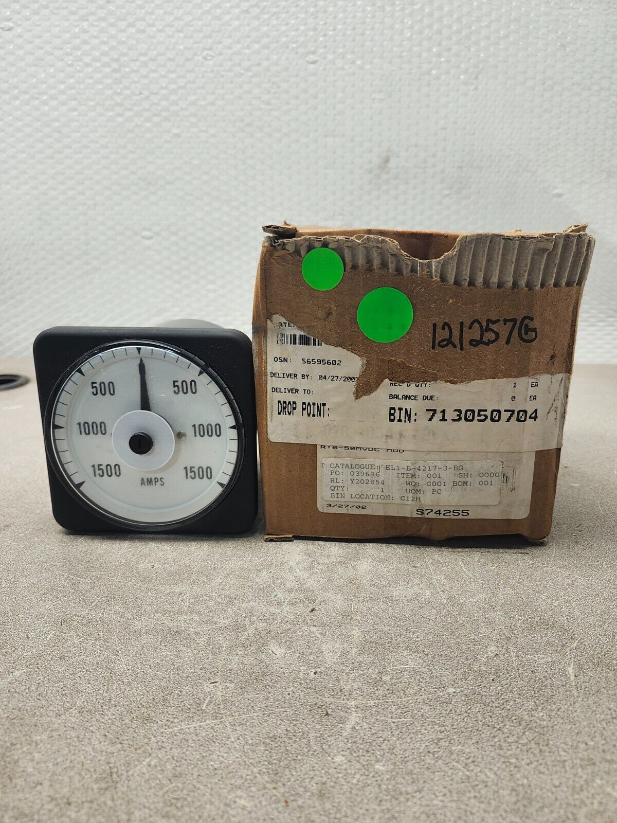 NEW WITH BOX METER MASTER 1500 AMPS CR/078-05CJ-GMTC