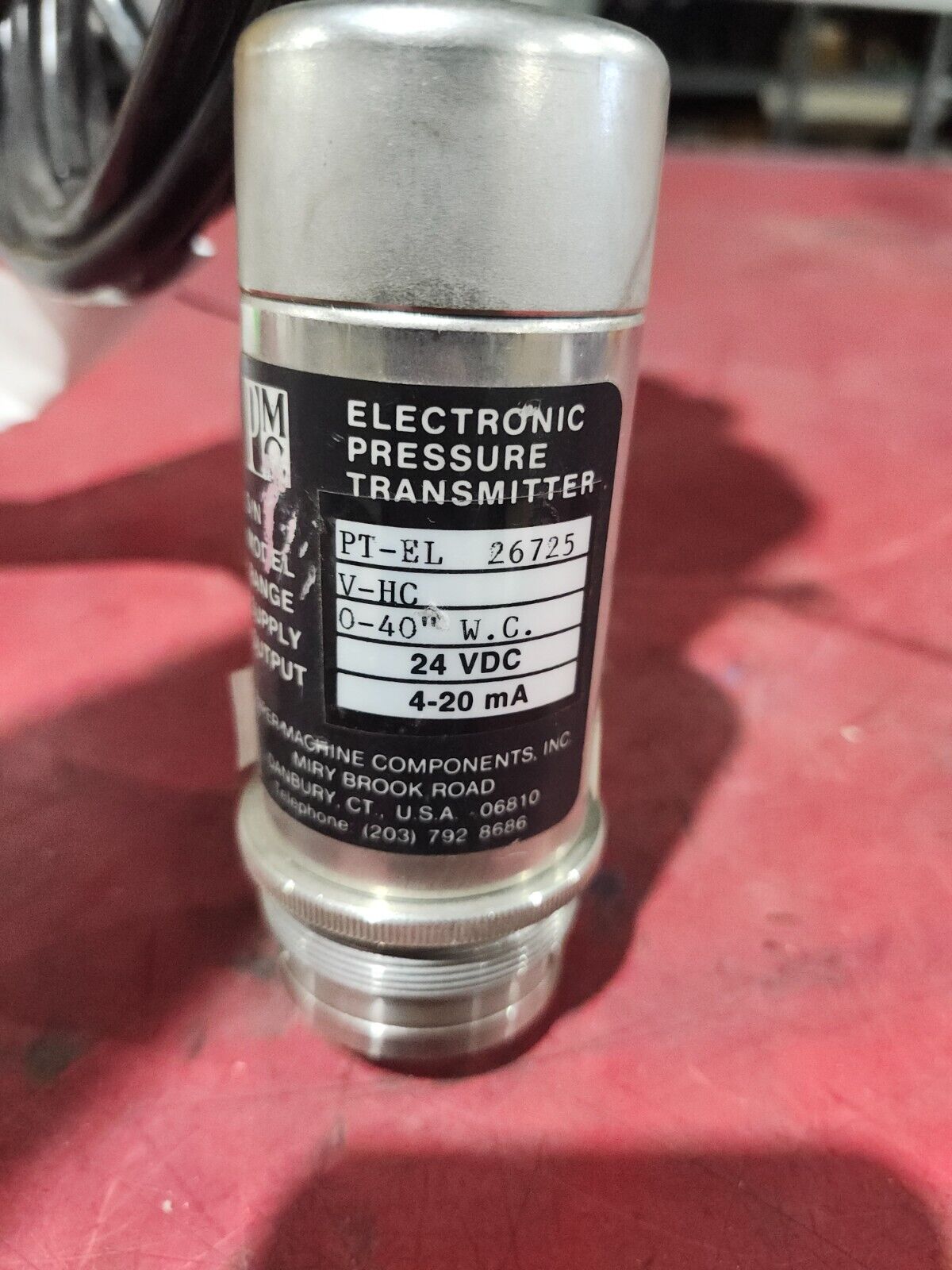 NEW PMC ELECTRONIC PRESSURE TRANSMITTER PT-EL 26725 24VDC 4-20MA