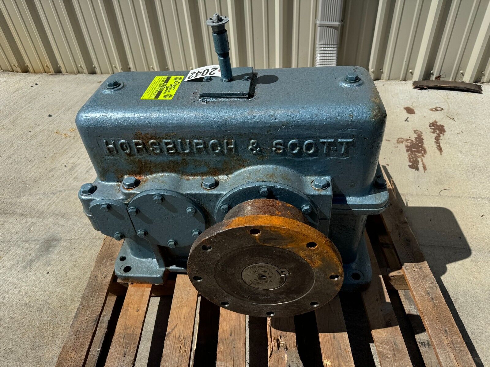 REBUILT HORSBURGH & SCOTT HELICAL SPEED REDUCER 11.24 RATIO GEAR DRIVE LD2000