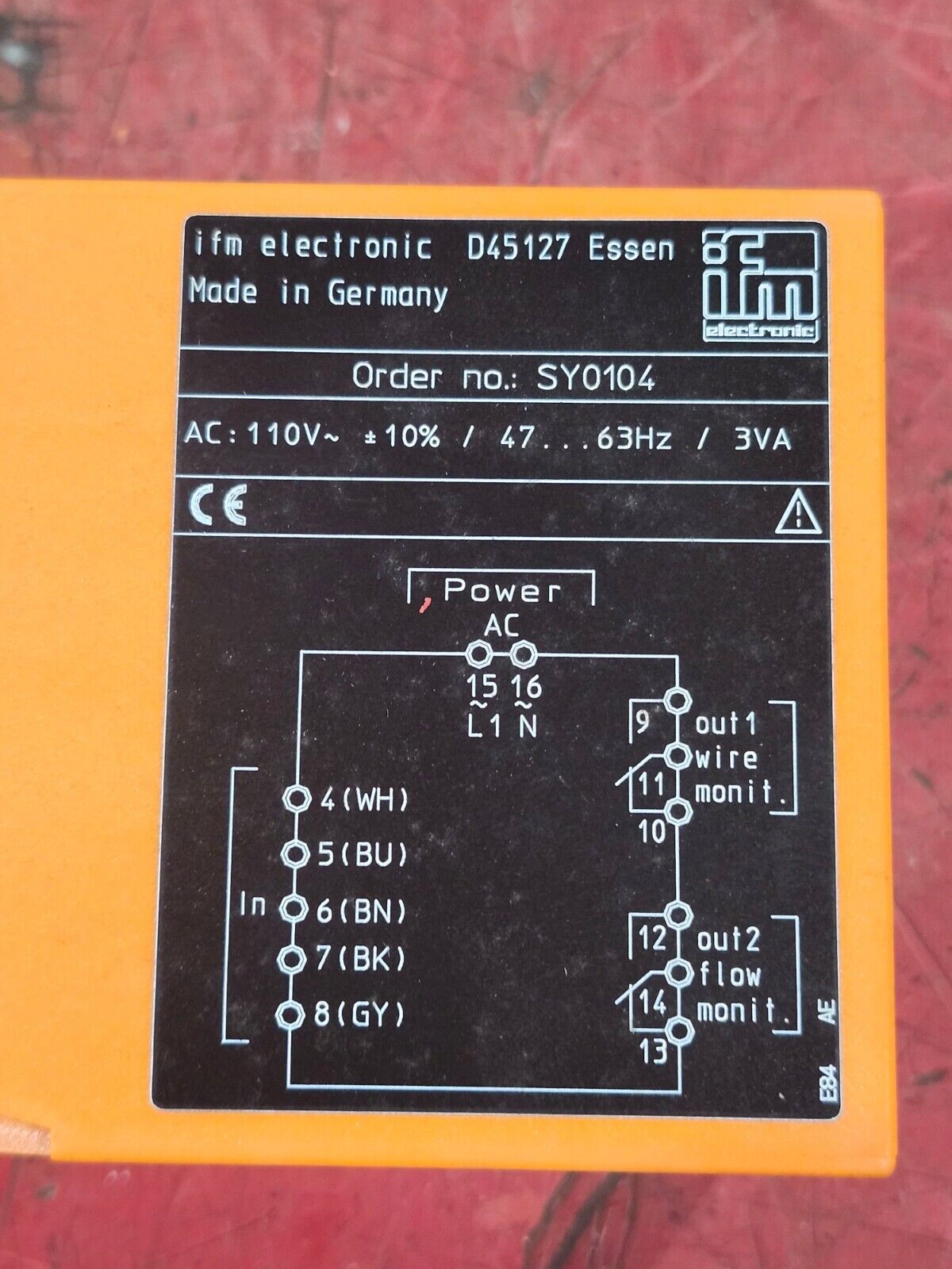 NEW IN BOX IFM ELECTRIC VS 0200 FLOW CONTROL MONITOR SY0104