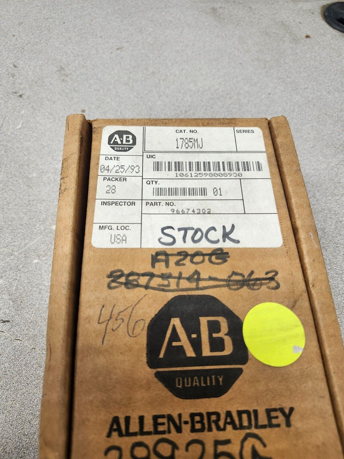 NEW IN BOX Allen Bradley EEPROM Memory Module 1785-MJ 8K