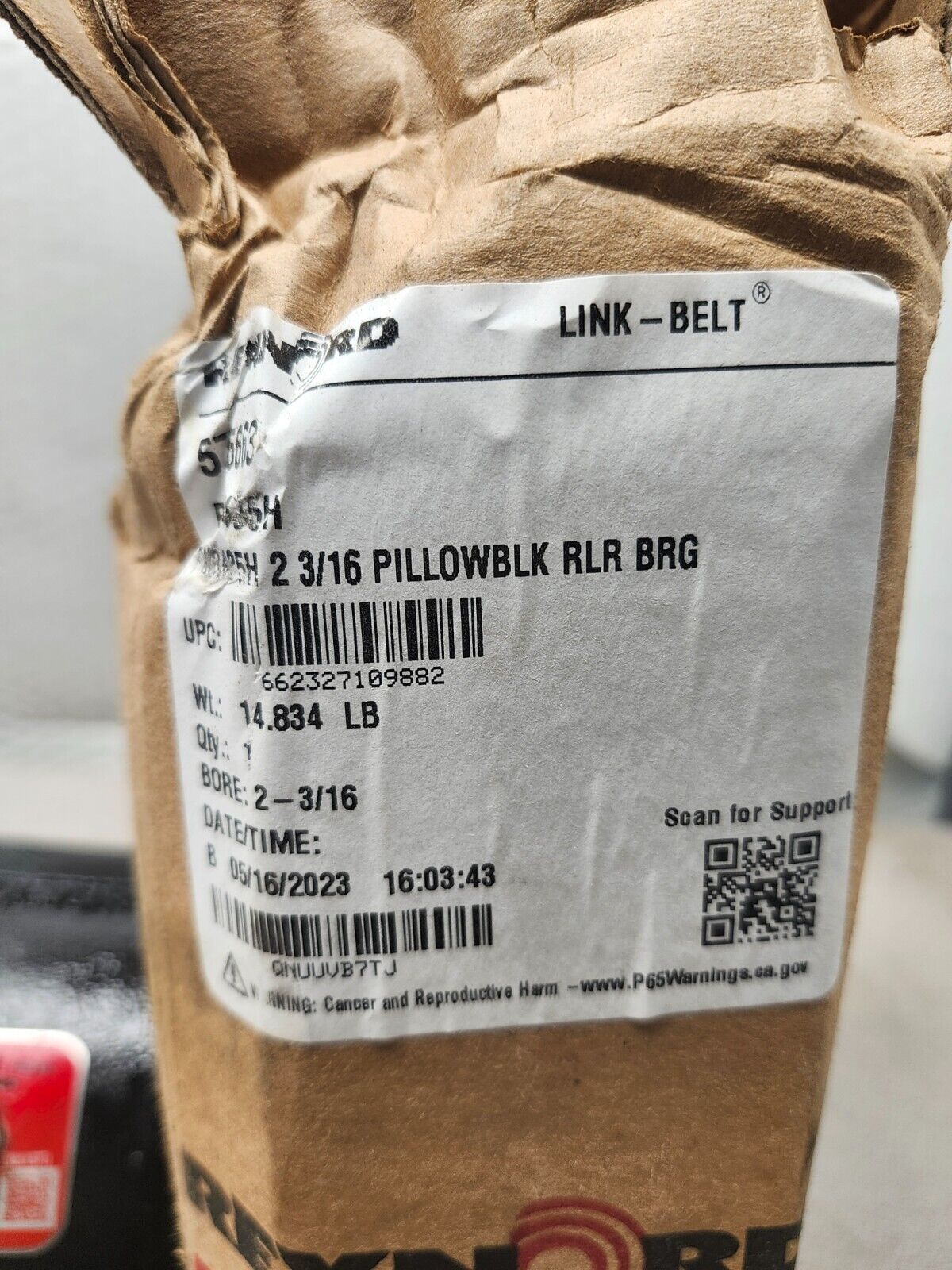 NEW IN BOX REXNORD Pillow Block Bearing 2-3/16'' PB22435H