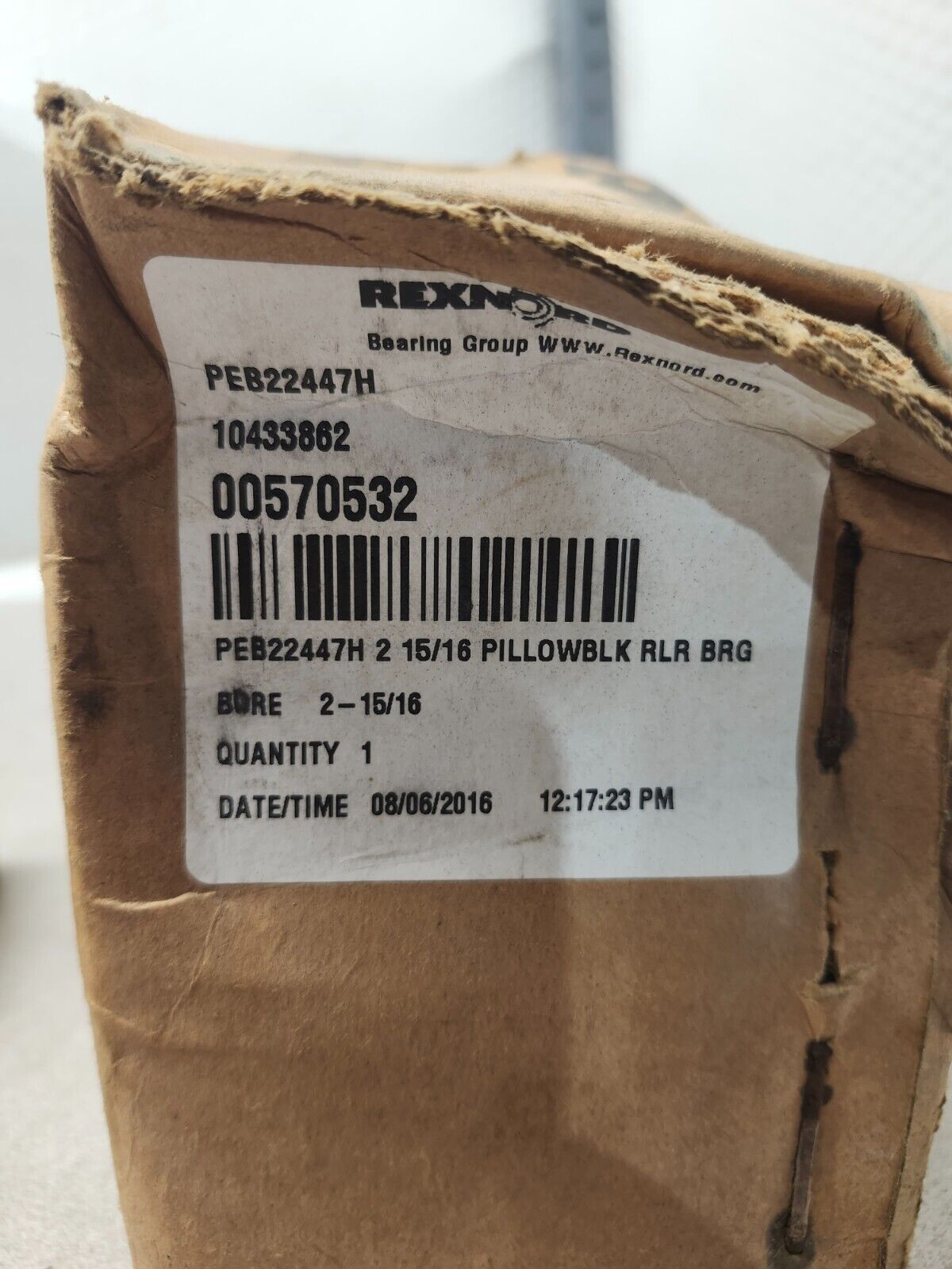 NEW IN BOX REXNORD Pillow Block Bearing 2-15/16" PEB22447H