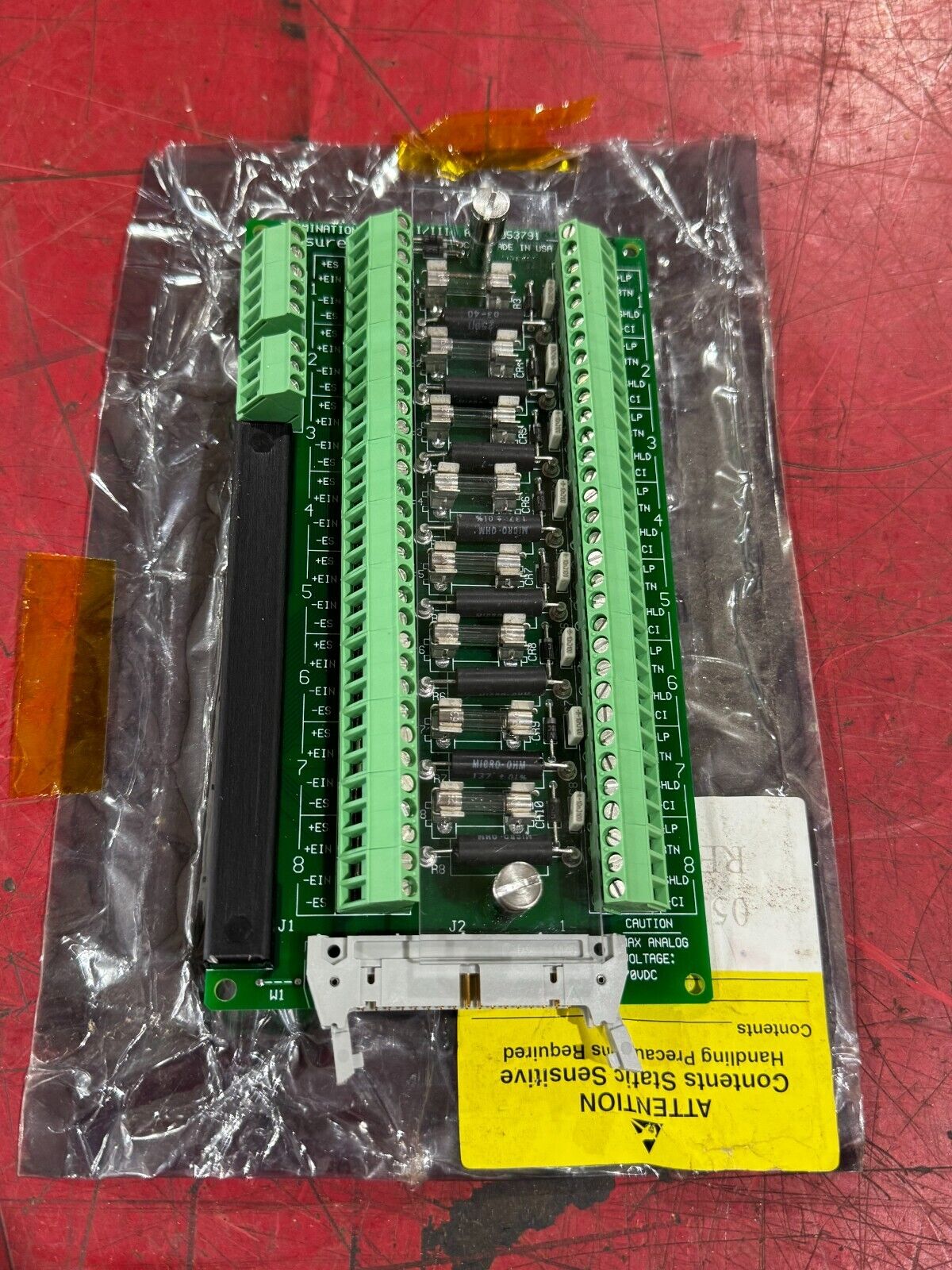 NEW HONEYWELL MEASUREX PIDP II/III TERMINATION BOARD 053791-00 REV. B