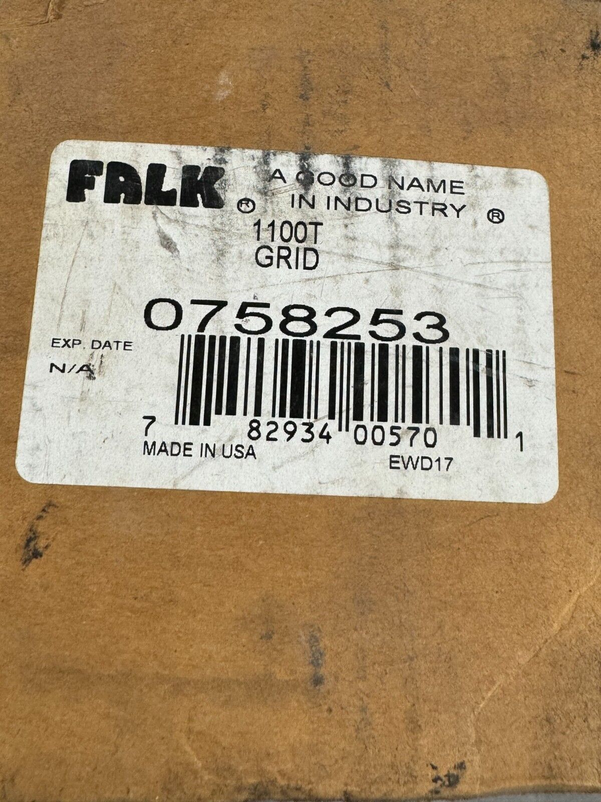 NEW IN BOX FALK 1100T GRID 0758253