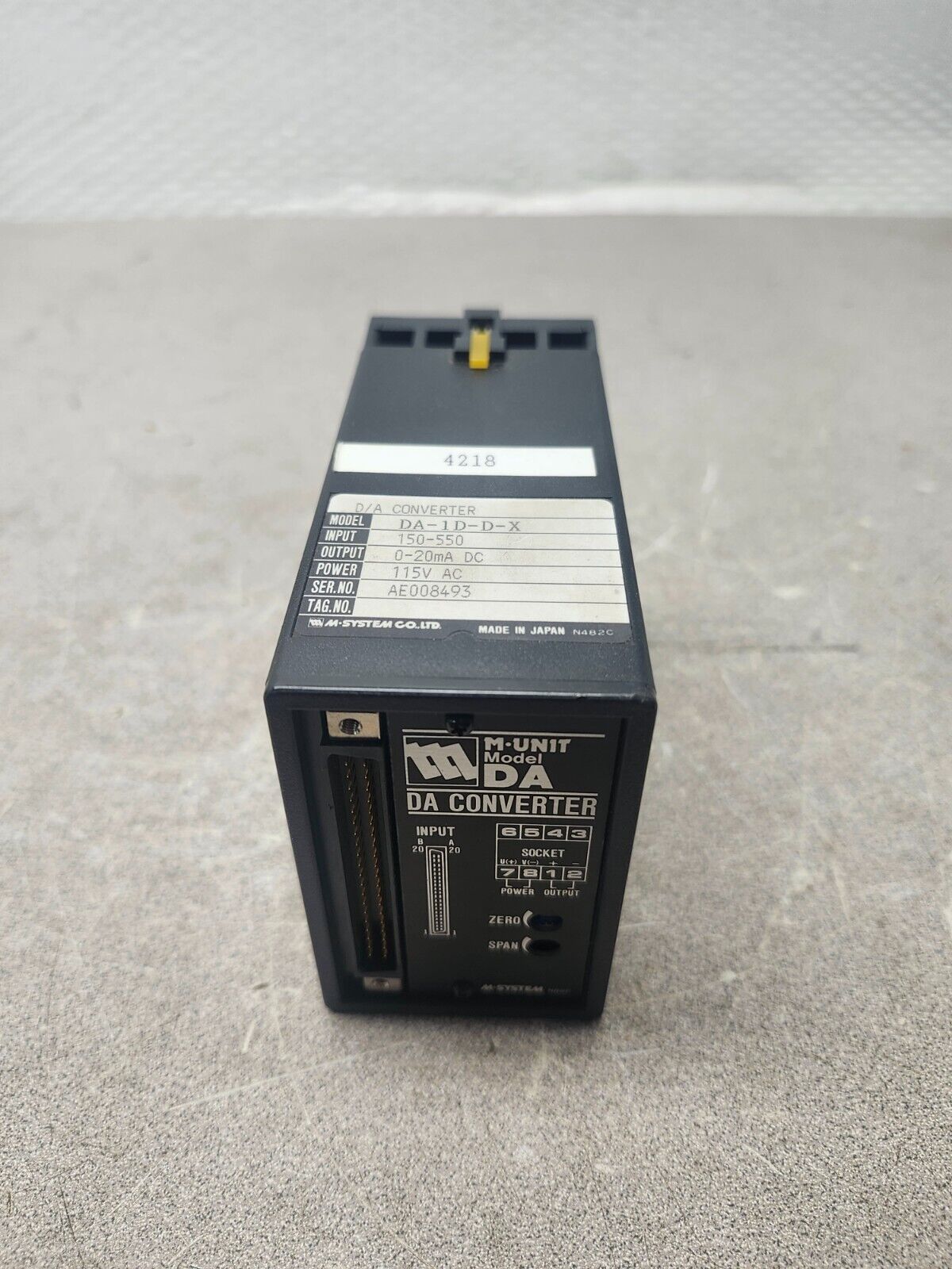 NEW IN BOX M UNIT SYSTEM DA CONVERTER 4218 DA-1D-D-X