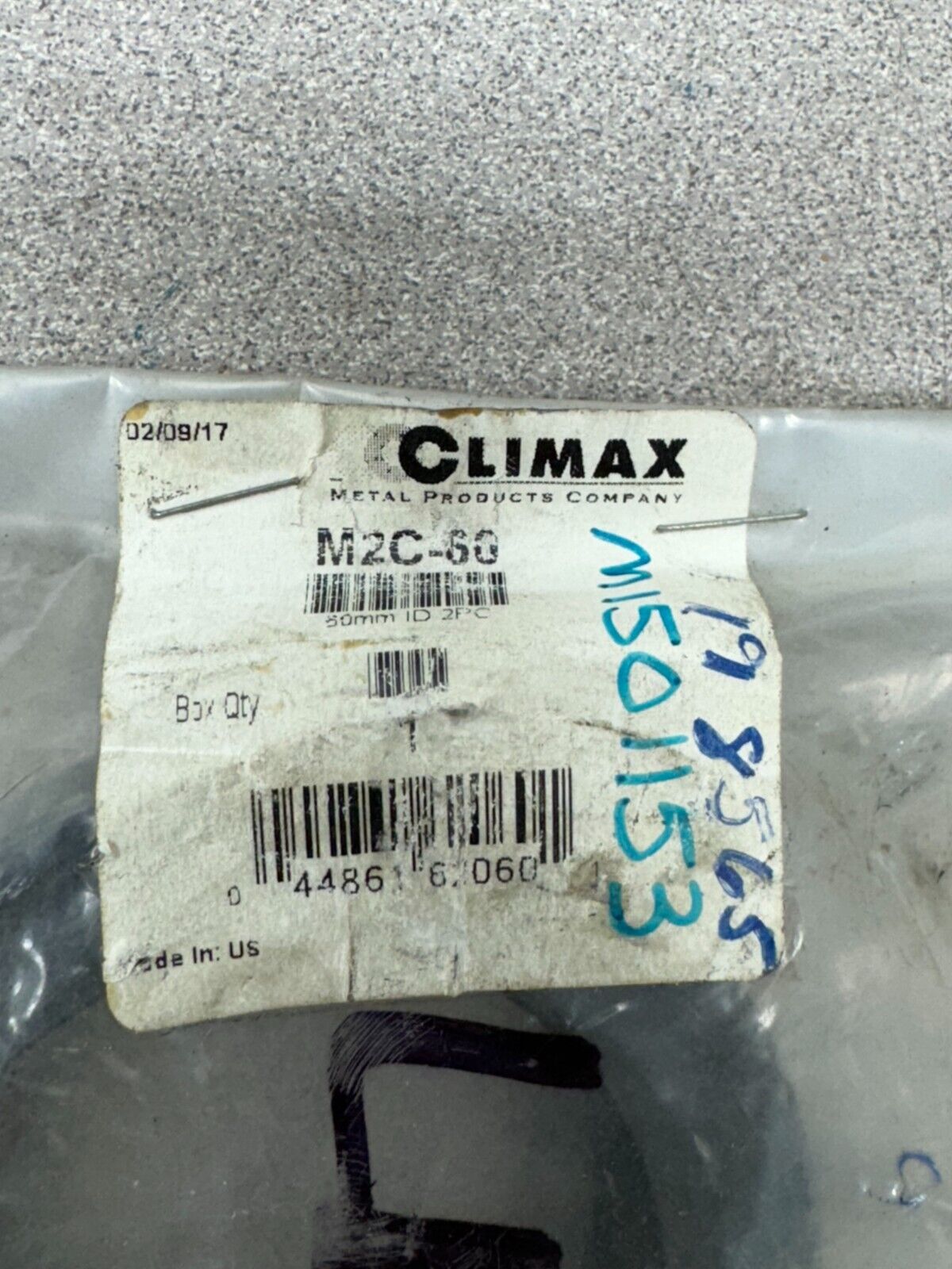 NEW IN PACKAGE CLIMAX CLAMP COLLAR M2C-60