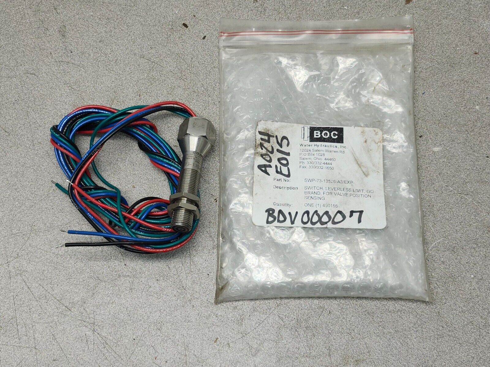 NEW GO SWITCH LEVERLESS LIMIT SWITCH 73-13526-A3