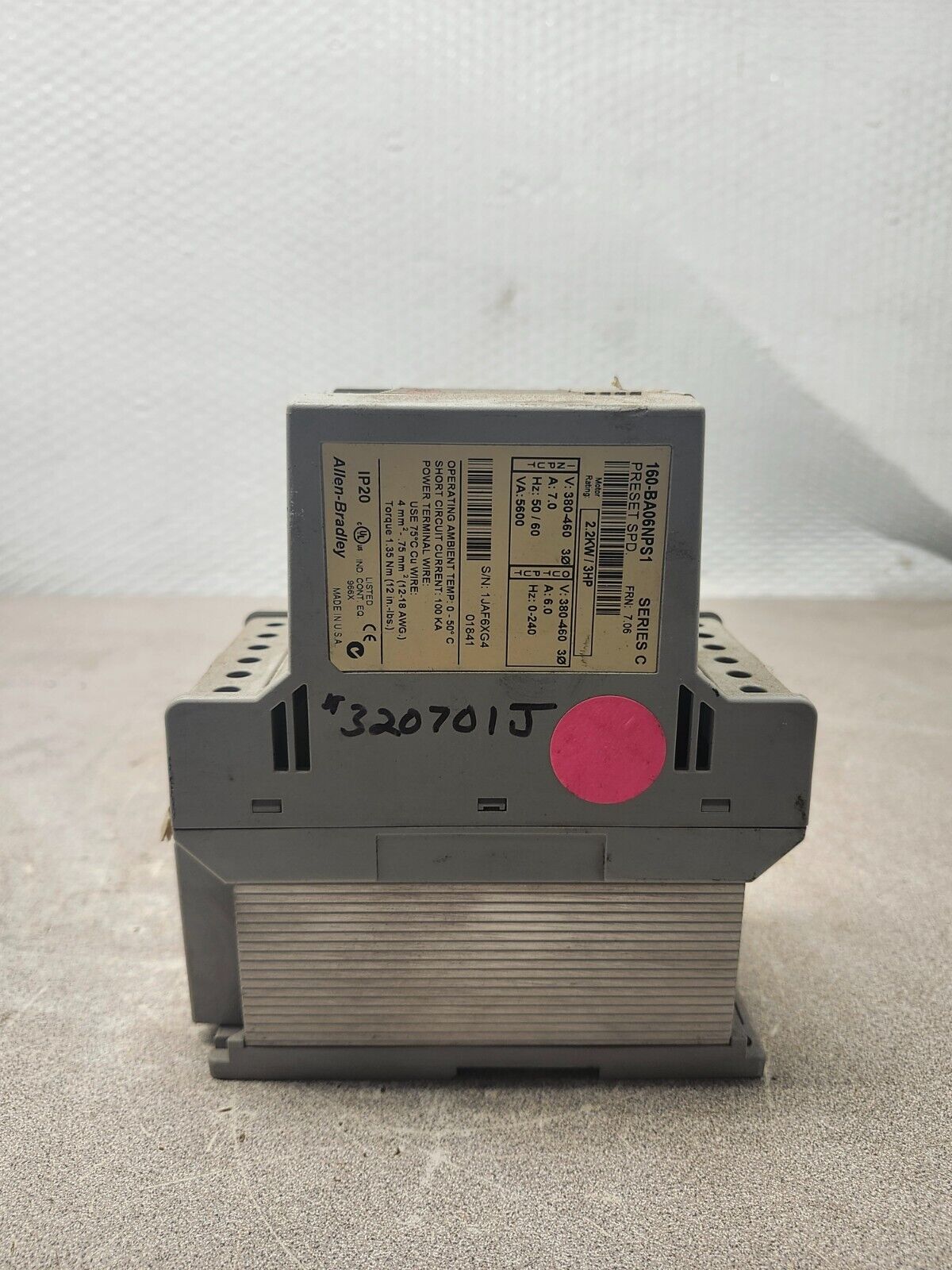 USED ALLEN BRADLEY CROM WORKING SYSTEM SER C 160-BA06NPS1