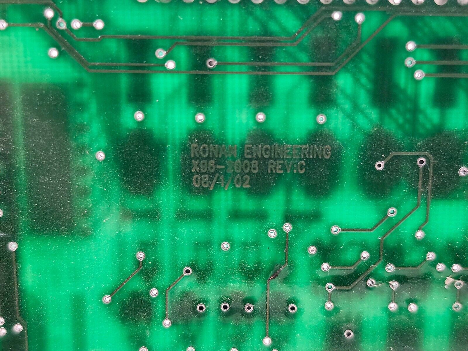 USED RONAN ENGINEERING CIRCUIT BOARD X96-2008PL R8 110796