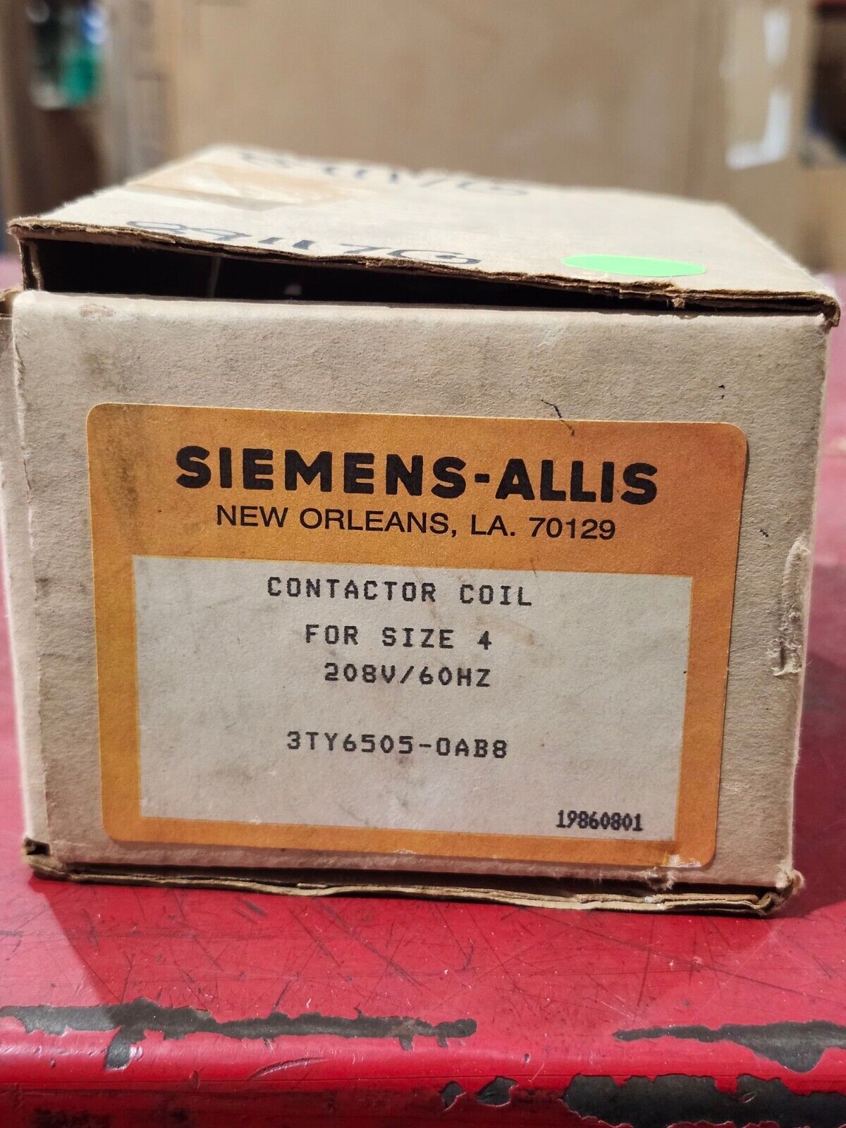 NEW IN BOX SIEMENS 208V. SIZE 4 CONTACTOR COIL 3TY6505-0AB8