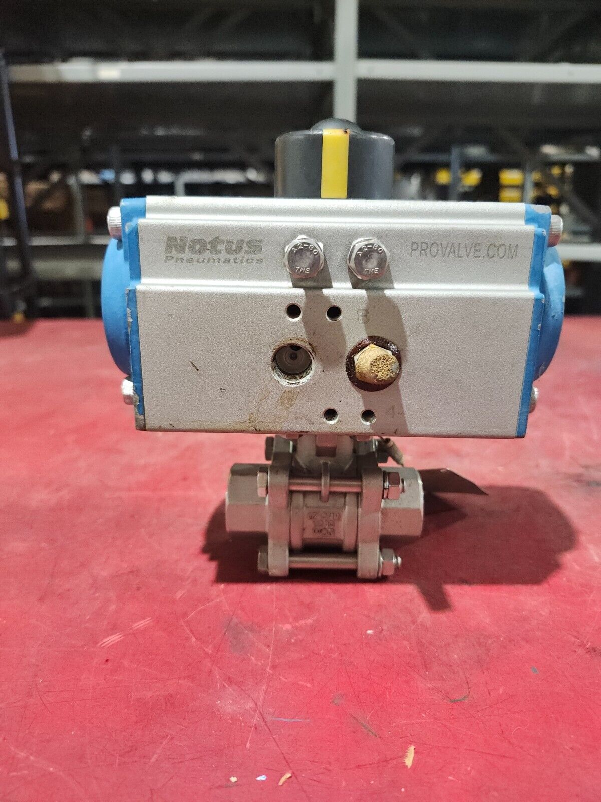 USED NOTUS PNEUMATICS ACTUATOR HP 50 SR W/ PRO VALVE P40A02ALLNH-E