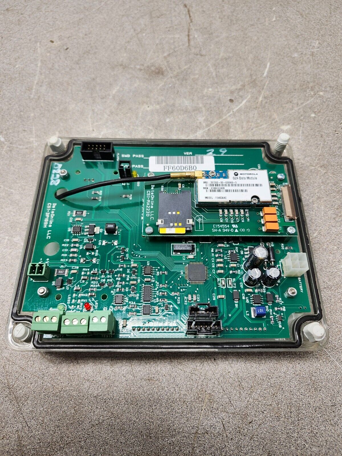 NEW IN BAG DATA ONLINE TELEMETRY SYSTEM BOARD FG403AAE