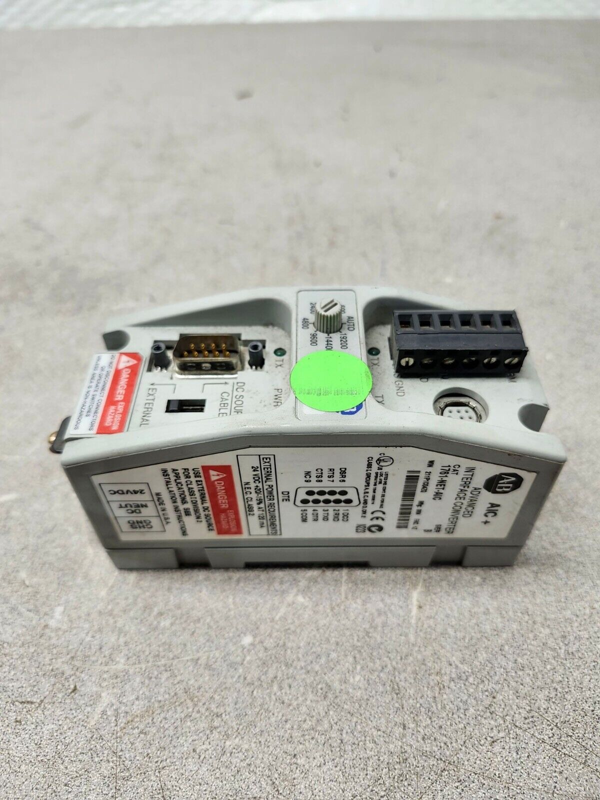 USED ALLEN BRADLEY INTERFACE CONVERTER 1761-NET-AIC