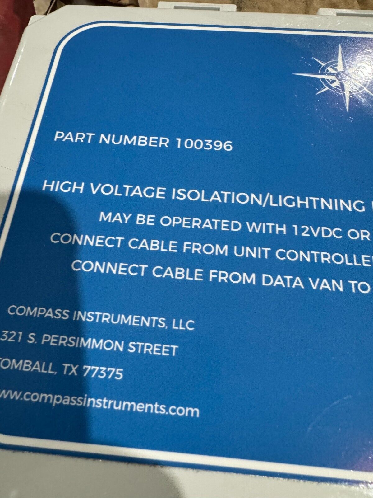 NEW IN BOX COMPASS INSTRUMENTS ISOLATION/LIGHTNING PROTECTION SYSTEM 100396