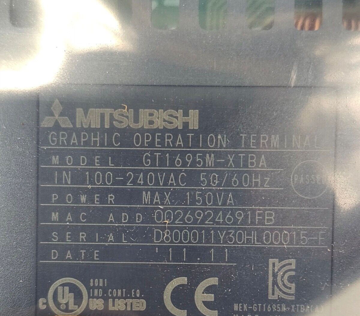 NEW IN BOX MITSUBISHI OPERATOR INTERFACE PANEL GT1695M-XTBA