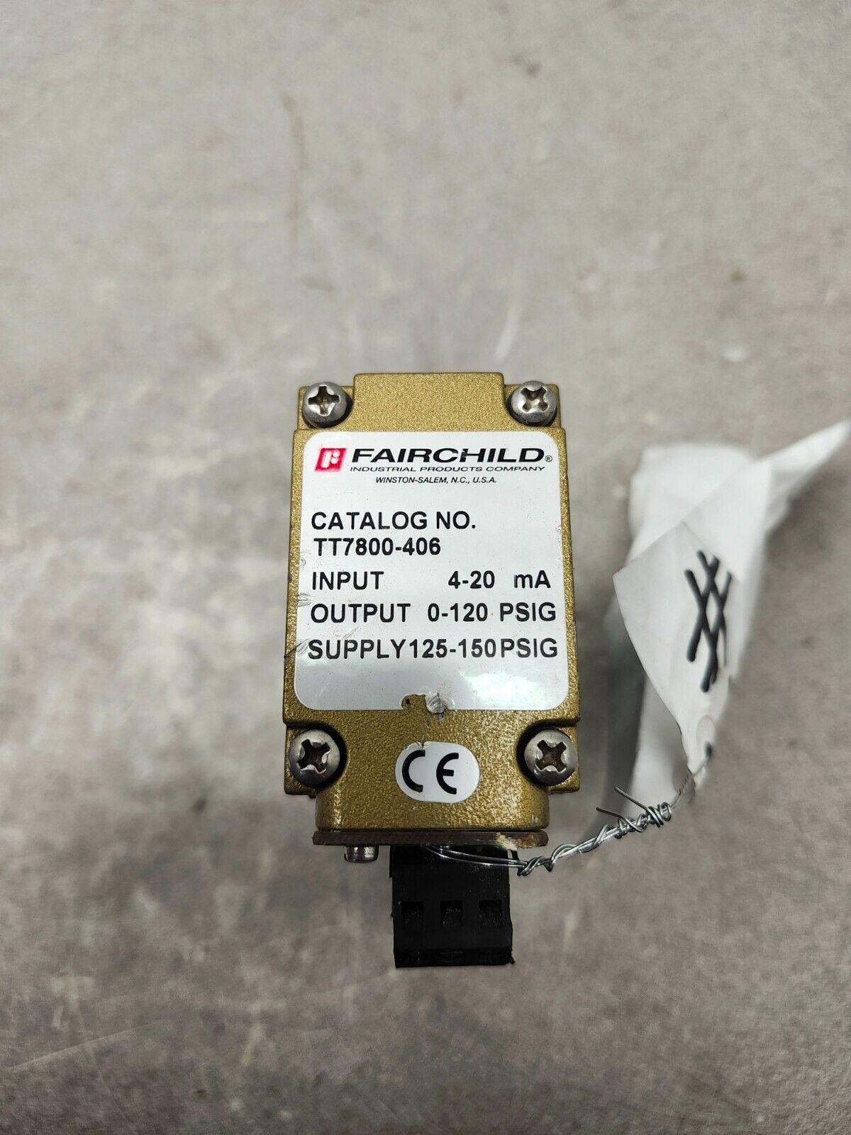 USED FAIRCHILD INDUSTRIAL PROD TT7800-406