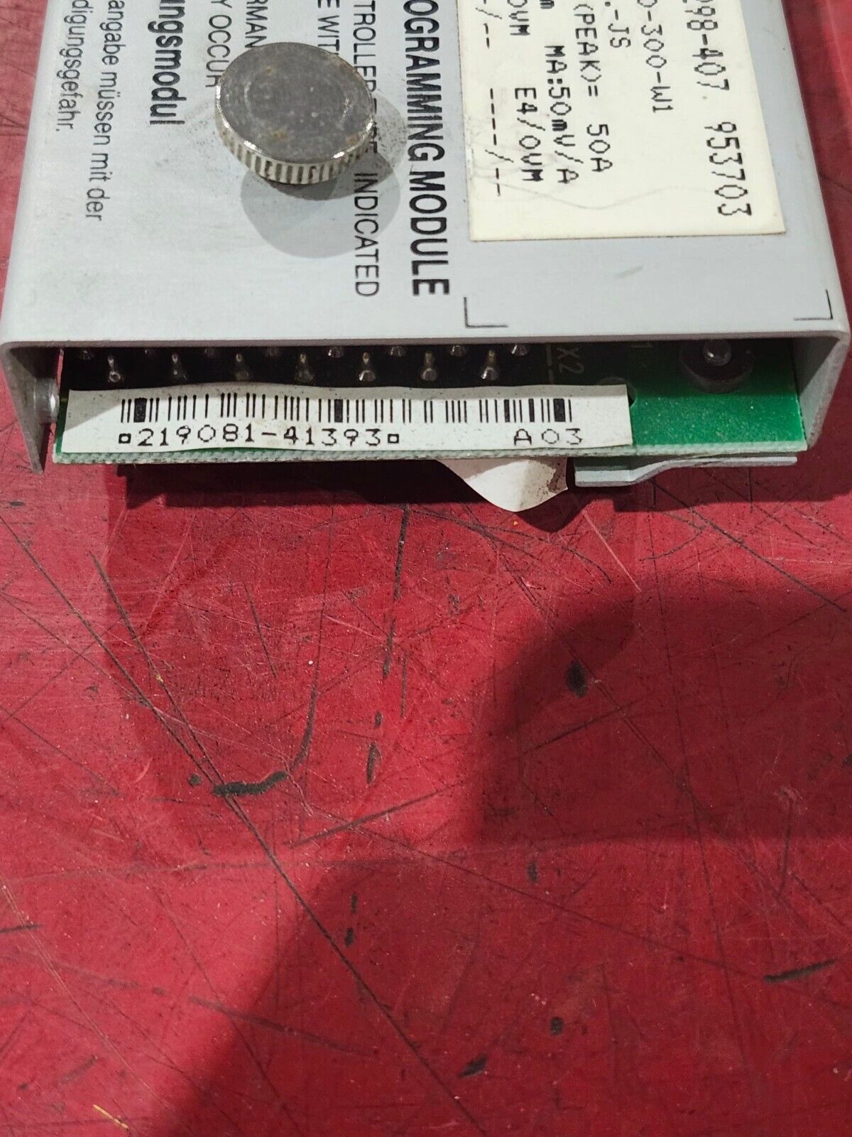 USED INDRAMAT PROGRAMMING MODULE MOD1/1X0298-407