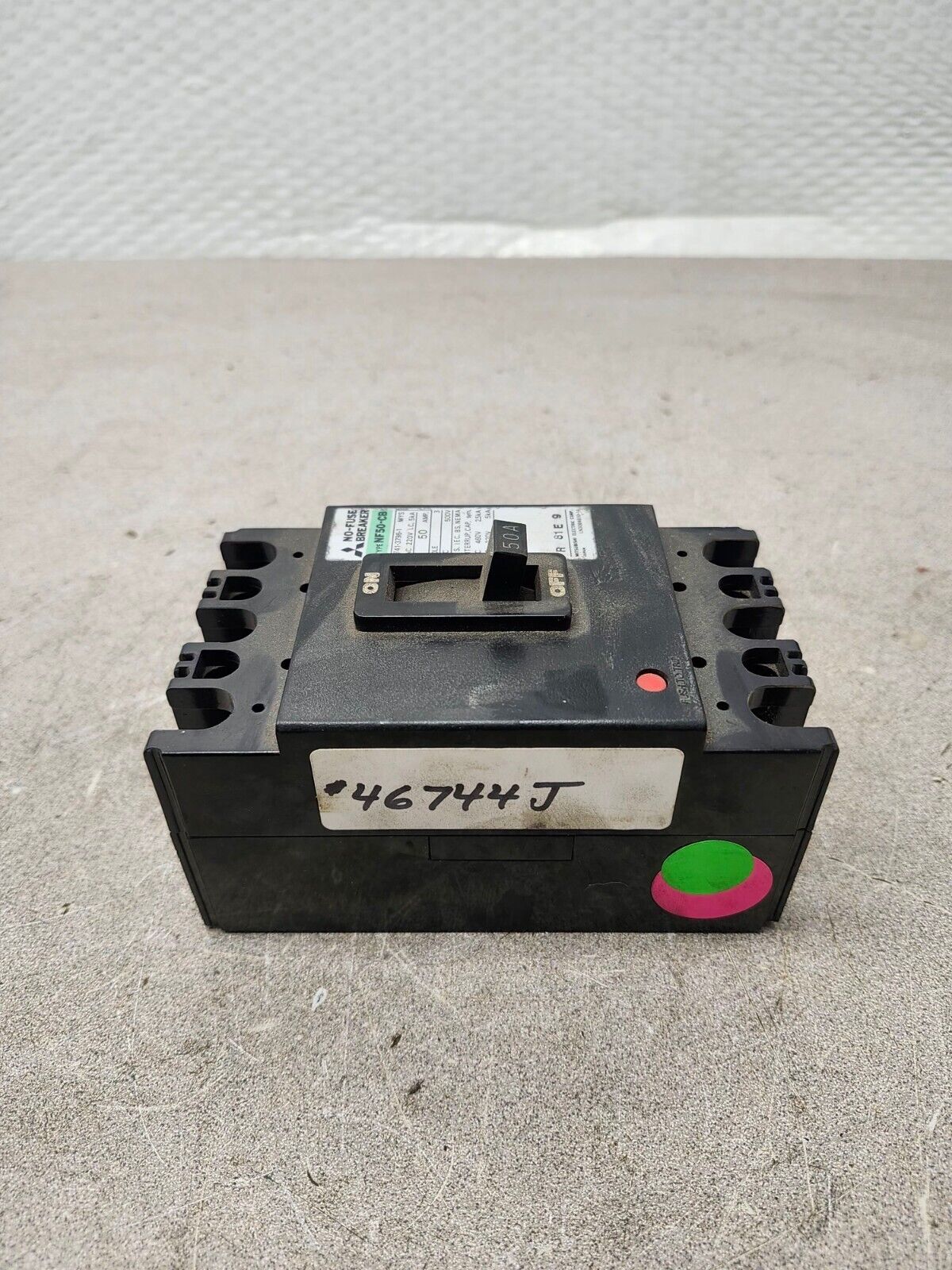 PREOWNED MITSUBISHI NO FUSE BREAKER NF50-CB