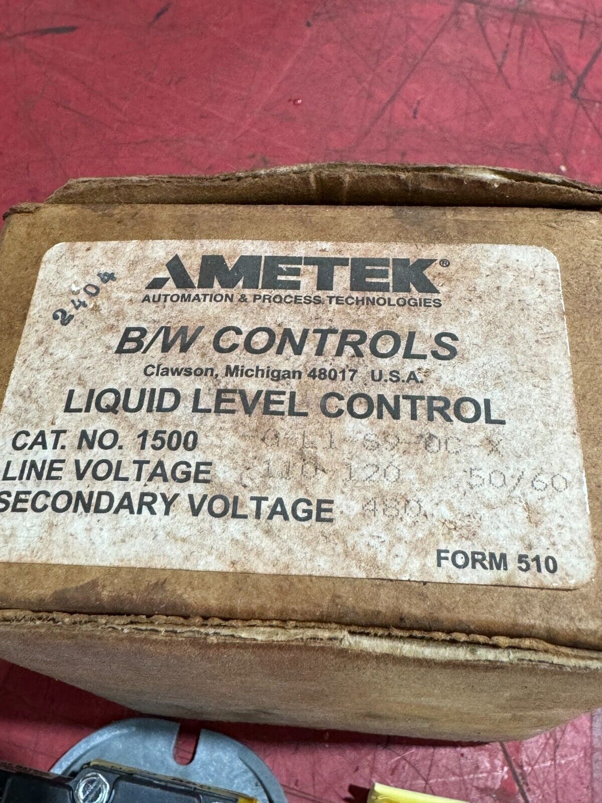 NEW IN BOX AMETEK LIQUID LEVEL CONTROL 1500 500-G-L1-S9