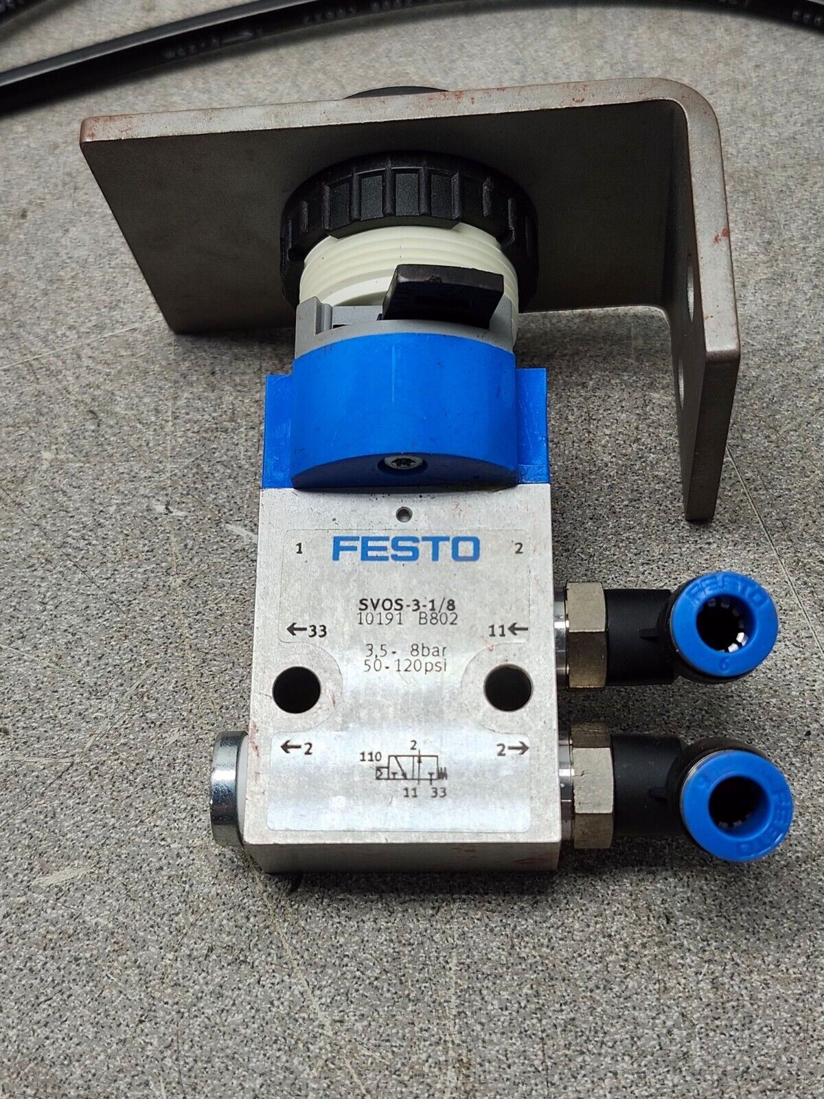 NEW NO BOX Festo Front Panel Valve SVOS-3-1/8 10191