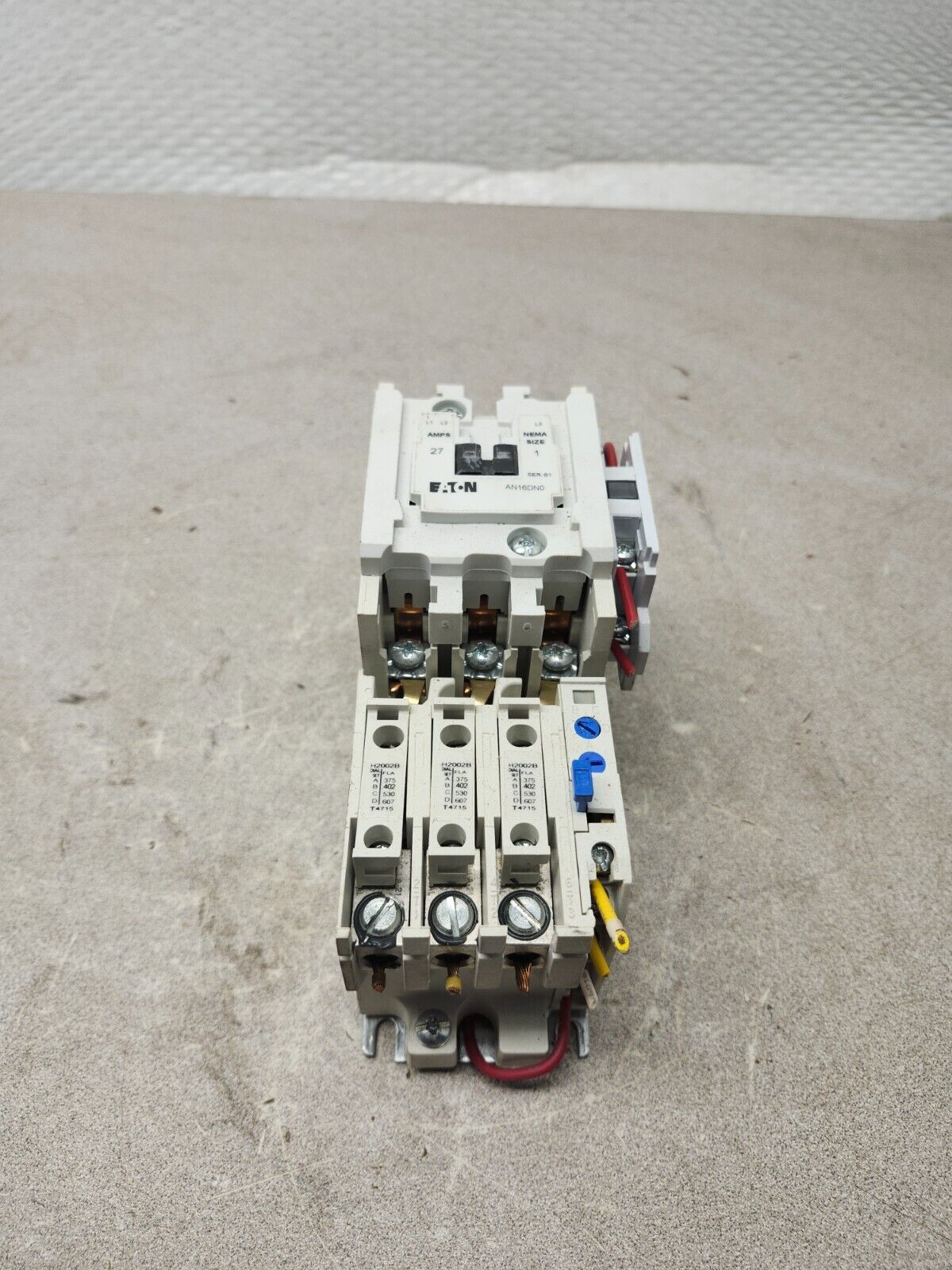 USED Eaton Cutler Hammer Motor Starter, C306CN3 Overload Relay, C320KGS1,AN16DN0