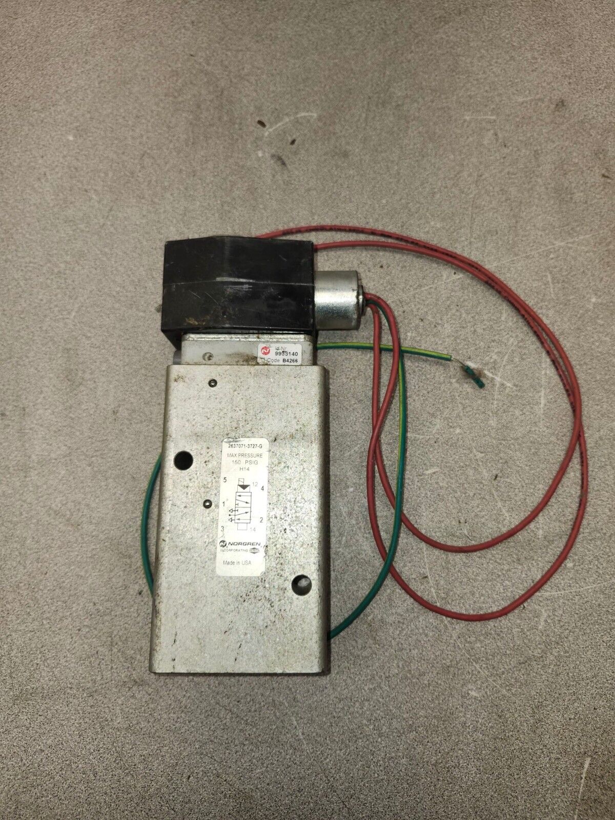 USED HERION SOLENOID VALVE 3727