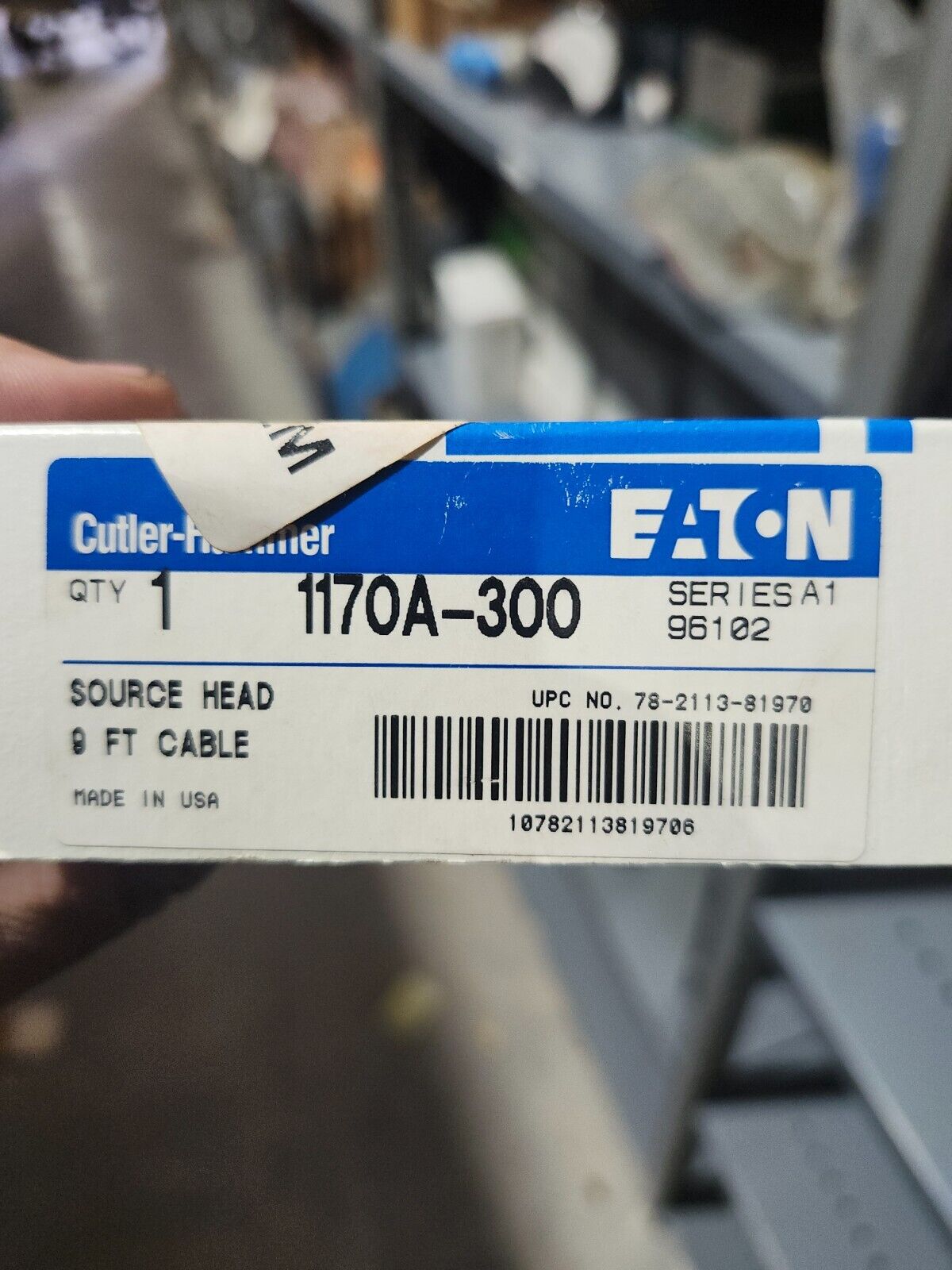 NEW IN BOX CUTLER HAMMER SOURCE HEAD 9FT CABLE 1170A-300