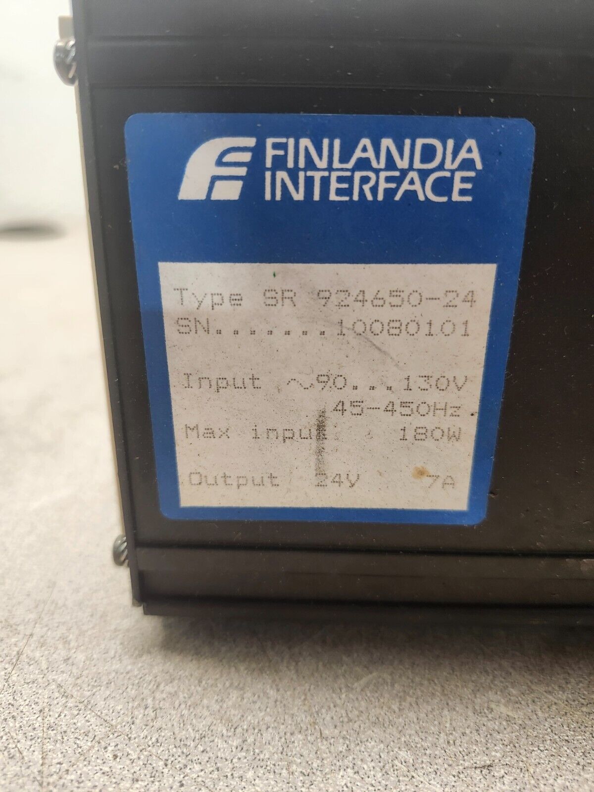 USED FINLANDIA POWER SUPPLY 924650-24