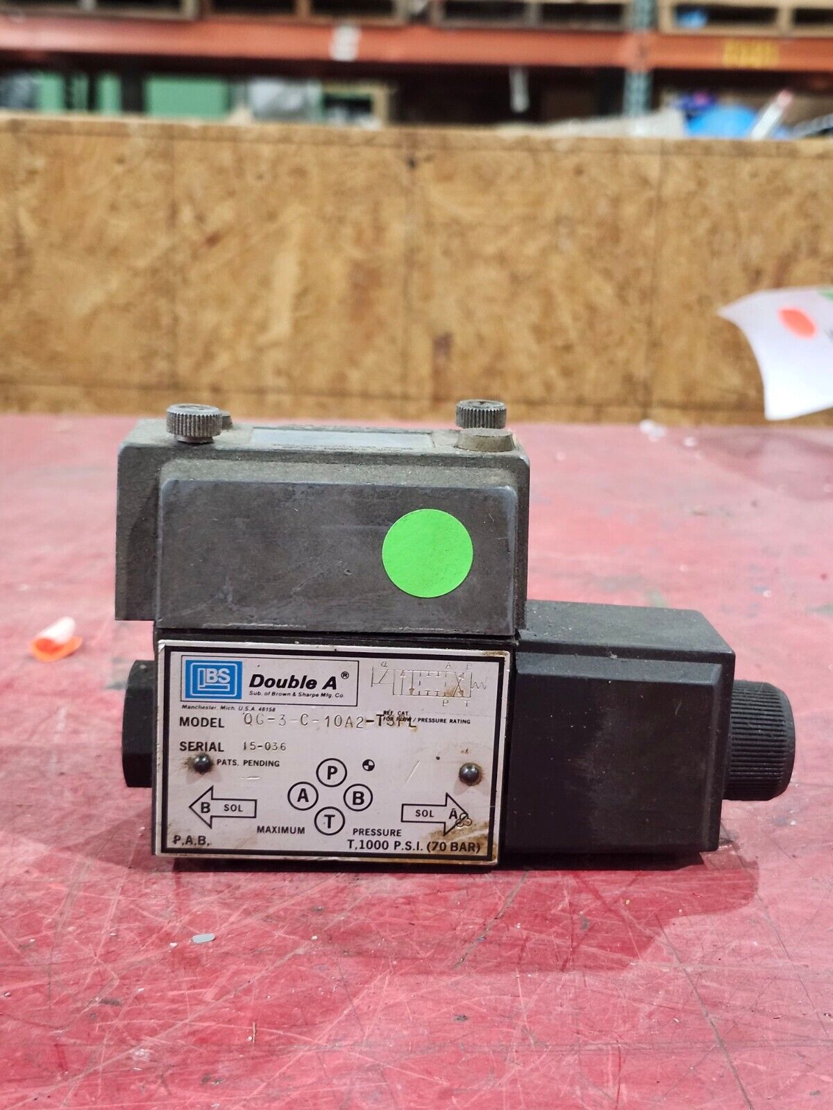 NEW DOUBLE A HYDRAULIC SOLENOID VALVE QG-3-C-10A2-TSPL