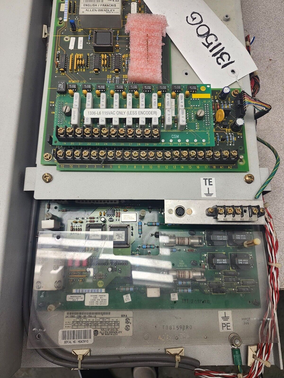 USED ALLEN BRADLEY SER A 1336S-C350-AN-FR4-L6