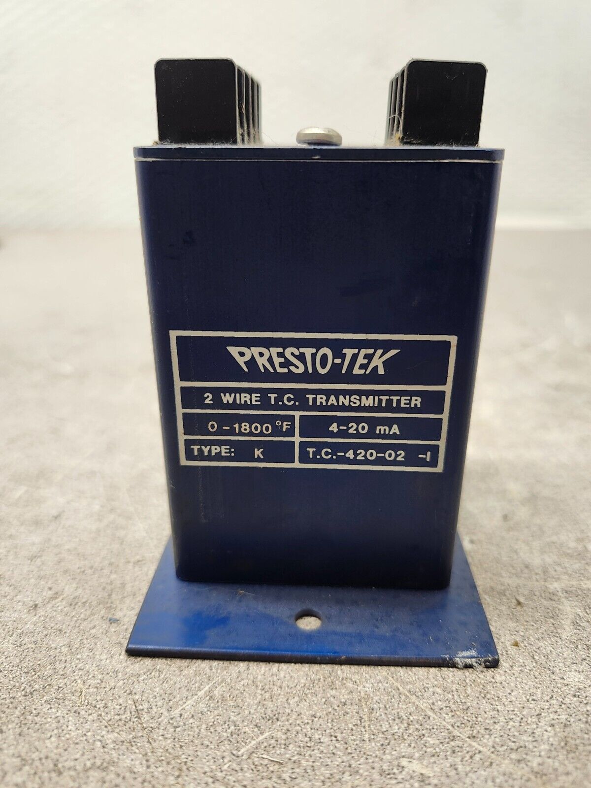 USED PRESTO-TEK 2 WIRE T.C. TRANSMITTER TYPE K