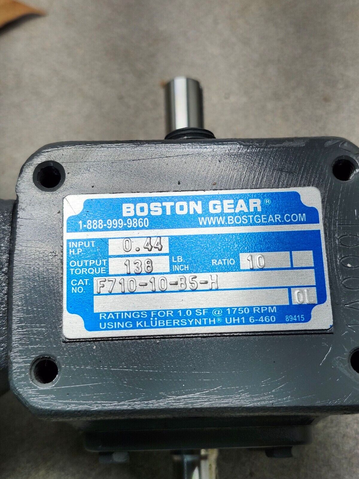 NEW IN BOX BOSTON GEAR SPEED REDUCER 10:1 RATIO F710-10-B5-H