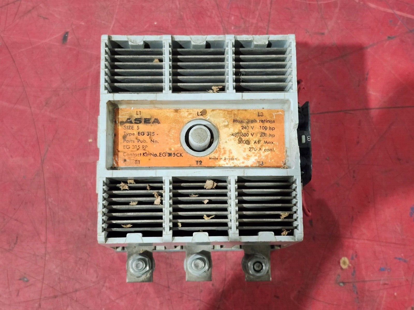 USED ASEA CONTACTOR EG315RP SIZE 5