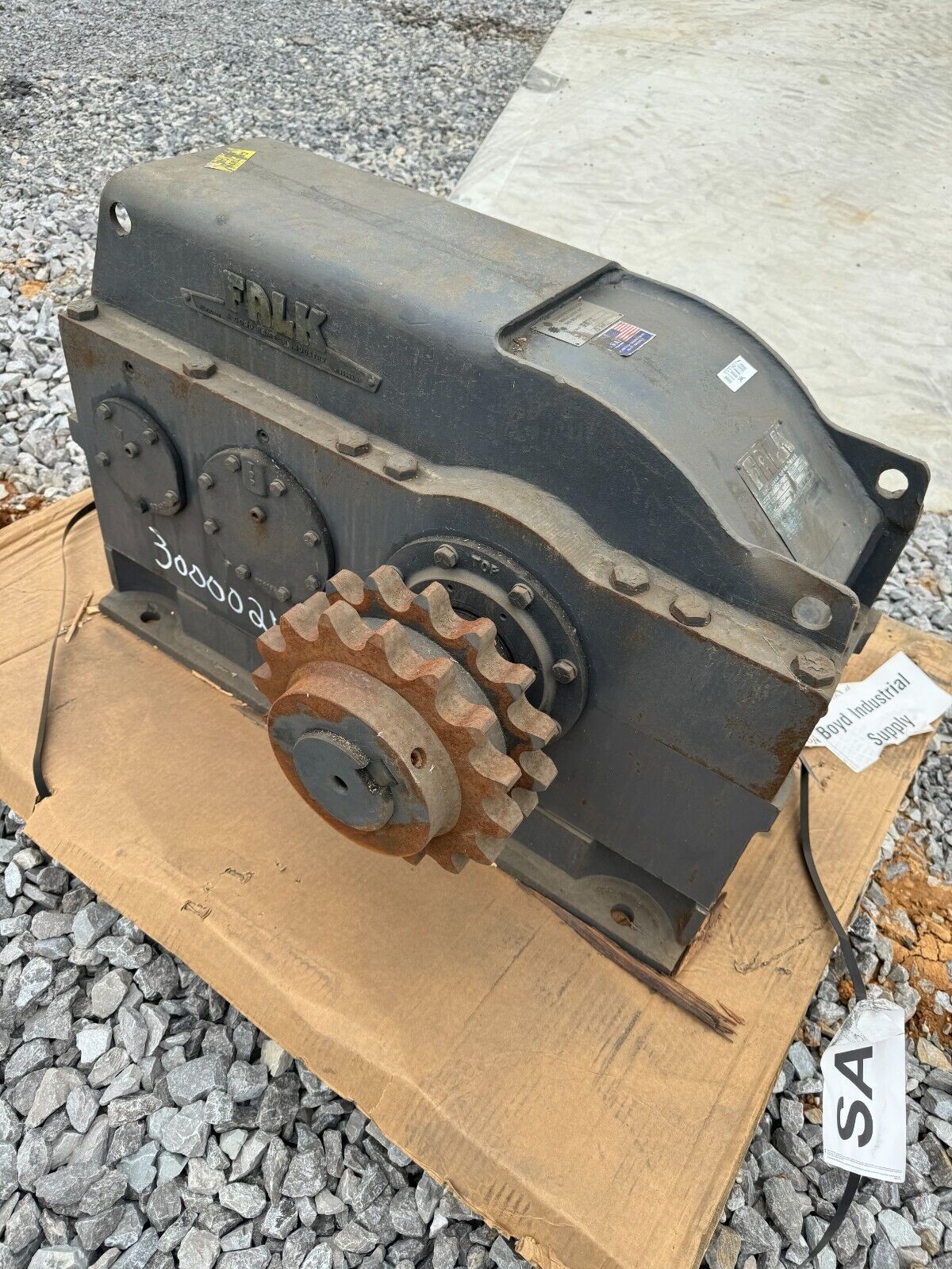 USED FALK ENCLOSED GEAR DRIVE SPEED REDUCER 7.471 RATIO 2080Y1-S