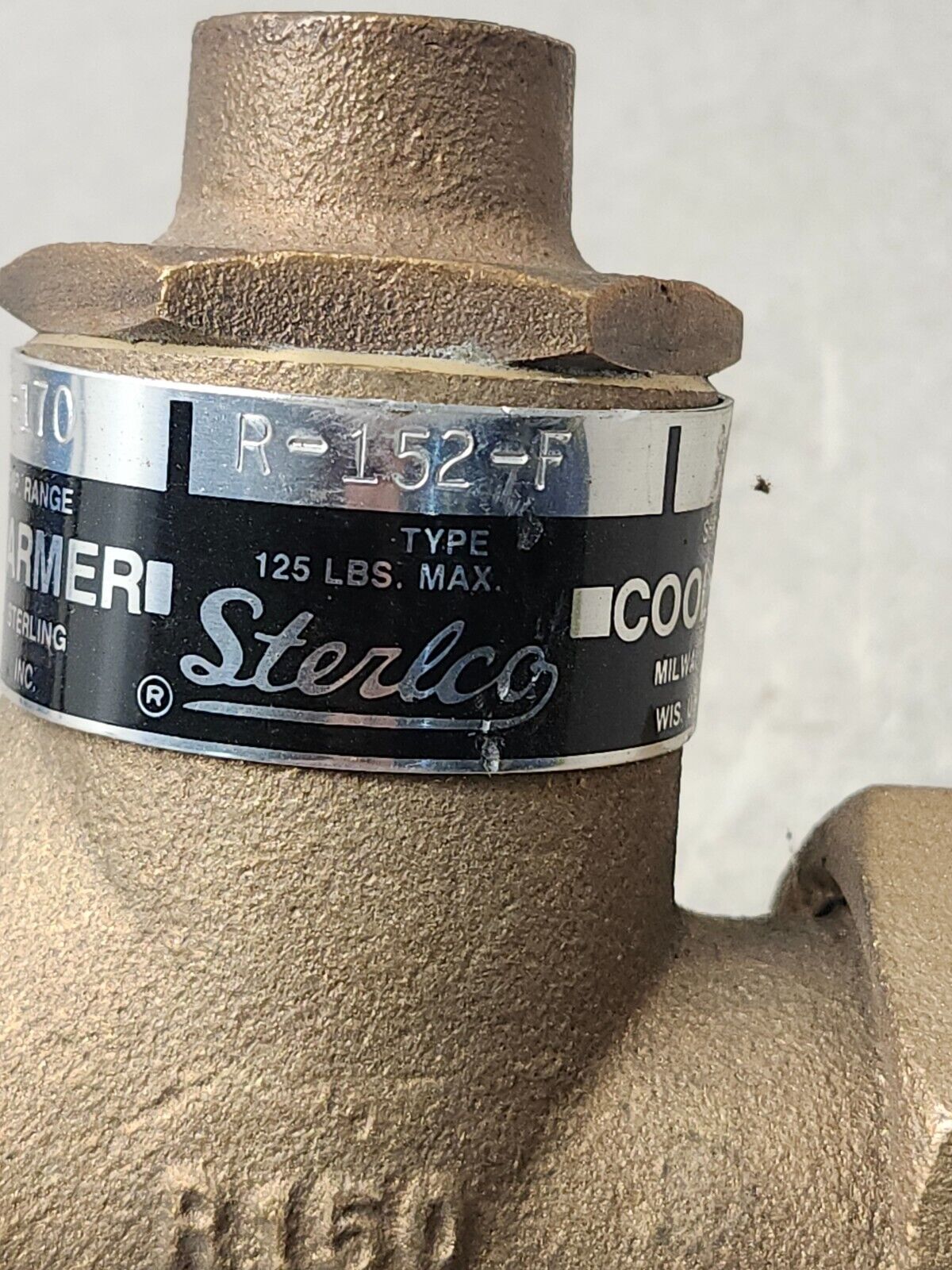 NEW NO BOX STERLCO TEMPERATURE CONTROL VALVE R-152-F