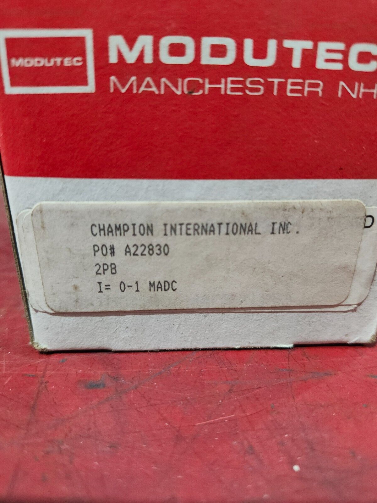 NEW IN BOX MODUTEC PANEL METER 0-2 D-C AMPERES